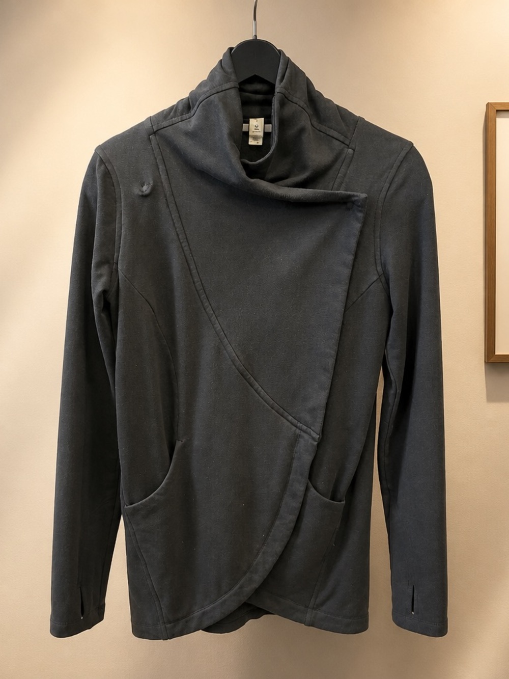 lululemon athletica Men's Asymmetrical Zip-Up Sweater - Charcoal Gray